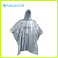 Reutilizable con capucha ligero blanco EVA Rain Poncho